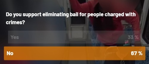 Do you support eliminating bail for people charged with crimes