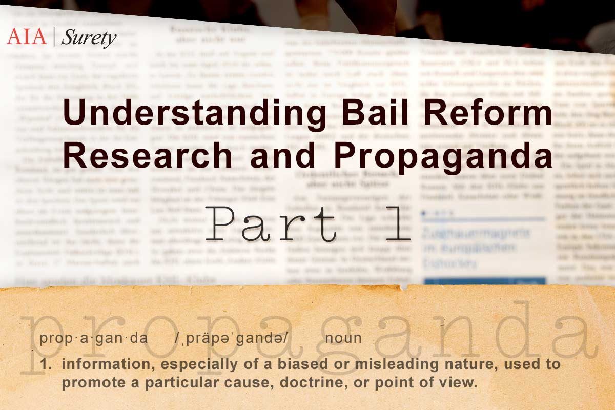 Understanding Bail Reform Research and Propaganda: Part 1