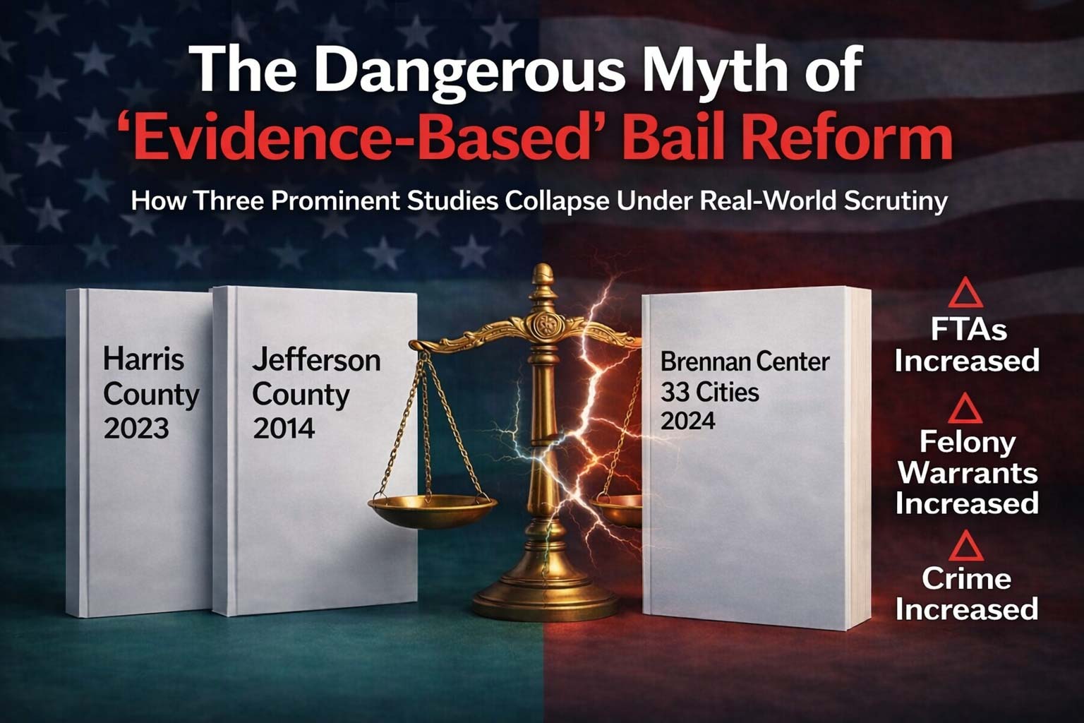 The Dangerous Myth of “Evidence-Based” Bail Reform: How Three Prominent Studies Collapse Under Real-World Scrutiny
