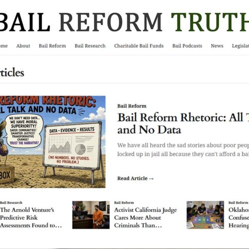 What is New on the Bail Reform Truth Website