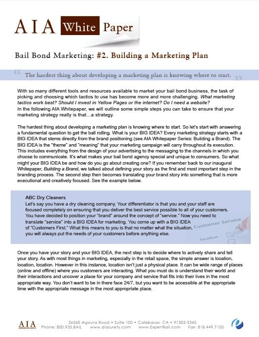Building a Bail Bond Marketing Plan