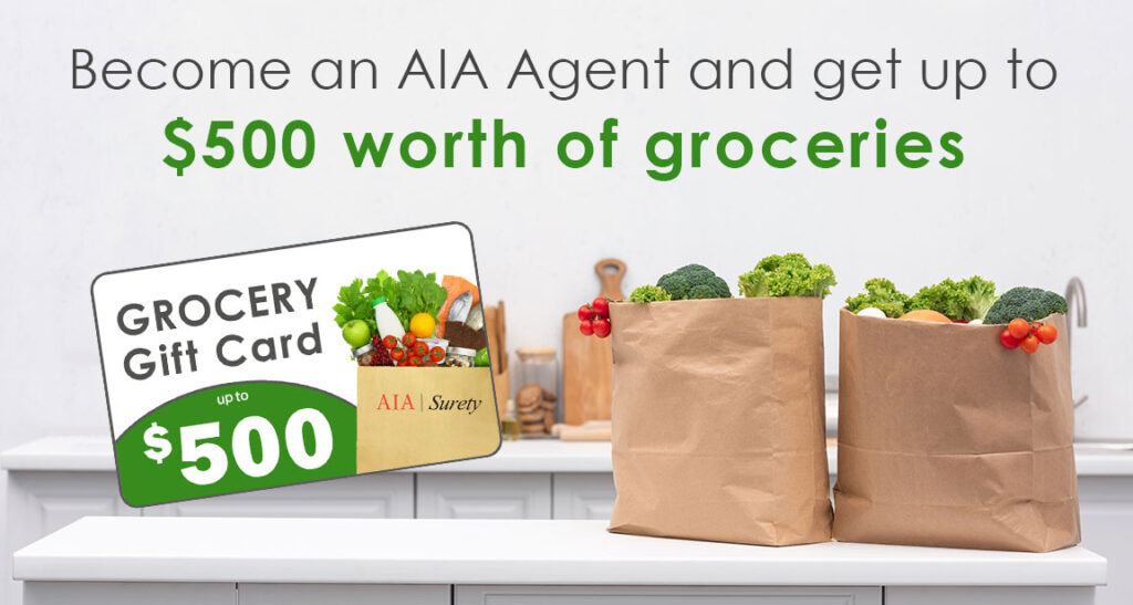 FREE Grocery Card AIA Bail Bond Surety